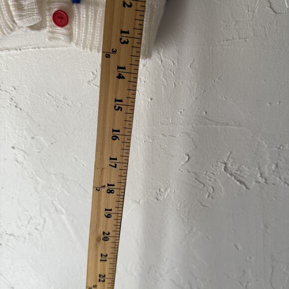 Vintage Pride 'N Joy Baby Sweater 18 Mos Floral Embroidered Knit‎ Cardigan Girls - Picture 4 of 6